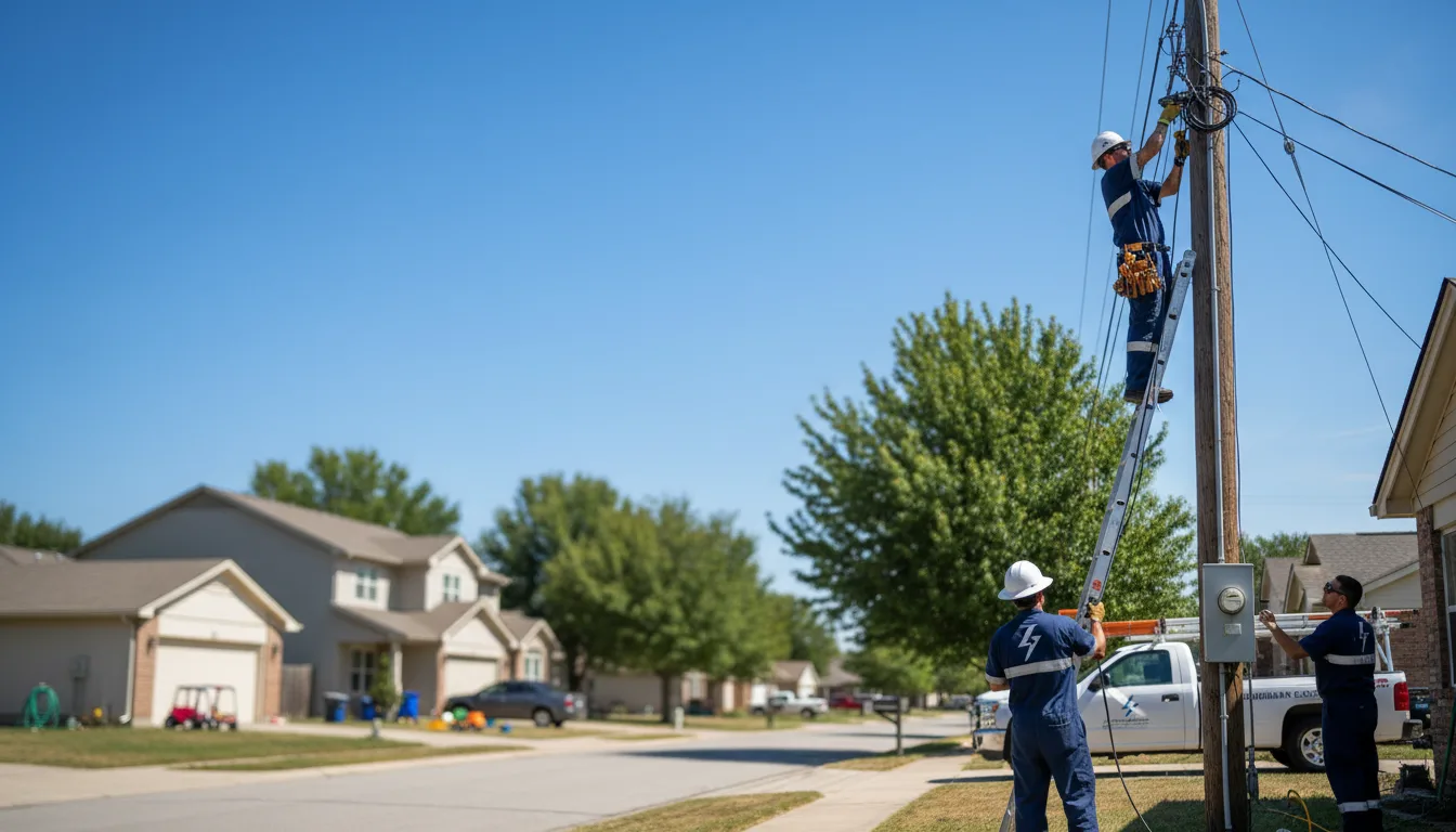 Residential electrician providing installation services in Warthen, GA